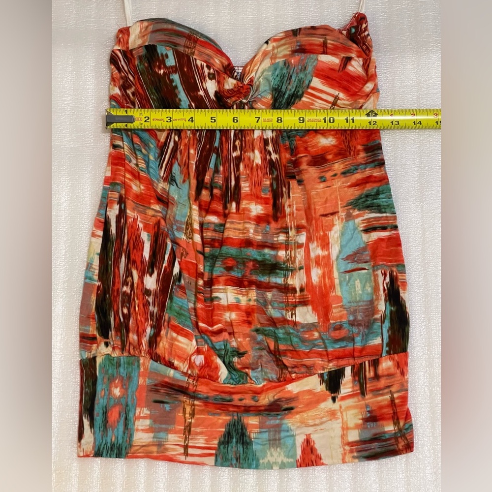 Multicolor Strapless Dress - Picture 6 of 12